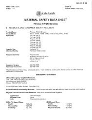Hydraulic Oil MSDS Sheet - A-Dec