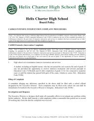 LEA Uniform Complaint Procedure - Helix Charter High School