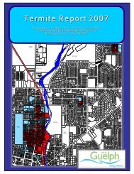 Figure 2. Termite Management Areas - City of Guelph