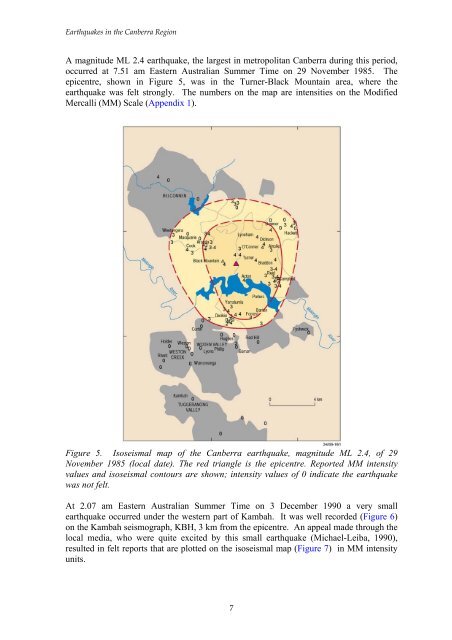 Earthquakes in the Canberra Region - Geoscience Australia