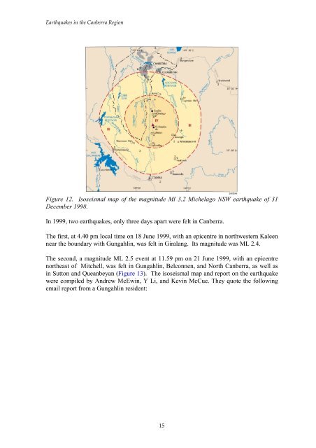 Earthquakes in the Canberra Region - Geoscience Australia