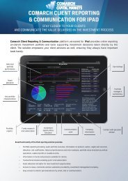 Comarch Client Reporting & Communication for iPad - leaflet