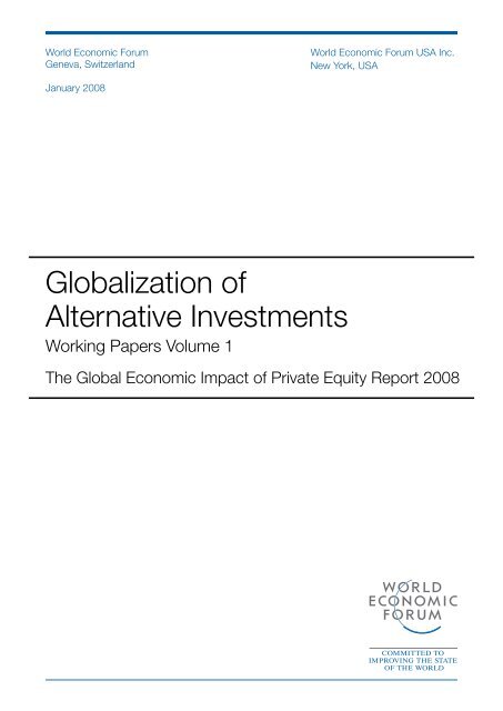The Global Economic Impact of Private Equity Report 2008 - World ...