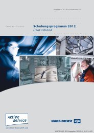 Schulungsprogramm 2012 Deutschland - Knorr-Bremse