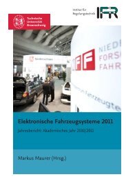 Elektronische Fahrzeugsysteme - TU Braunschweig - Institut für ...