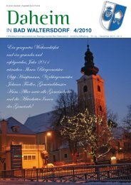 Ausgabe Dezember 2010 - Gemeinde Bad Waltersdorf