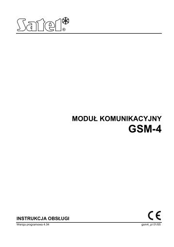 GSM-4 v4.04 instrukcja ogÃ³lna - Satel