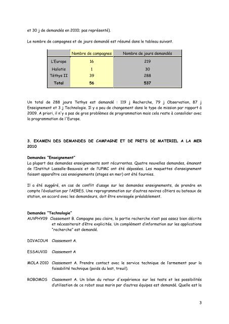 Compte-rendu de la rÃ©union du comitÃ© scientifique ... - CNFC - CNRS