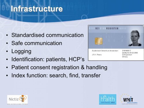 The use of e-ID in the national infrastructure of ... - World of Health IT