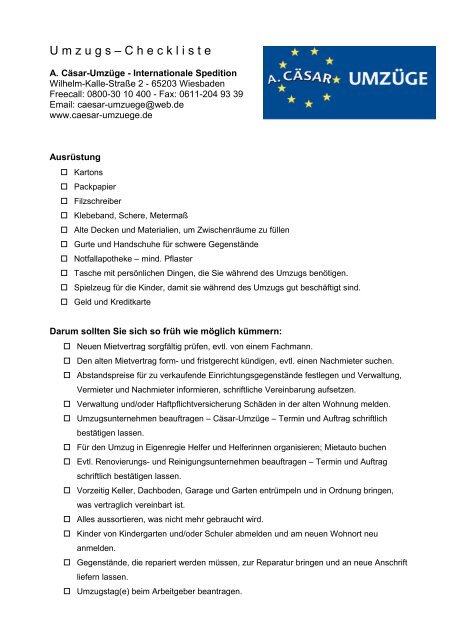 Erste Wohnung Checkliste - daran musst du denken! 