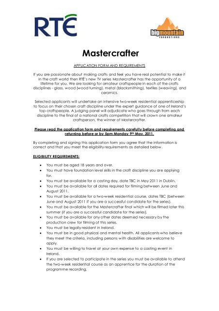 Mastercrafter - Crafts Council of Ireland