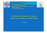 Il Bullismo fenomeno emergente: aspetti ... - USP di Piacenza