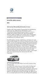 (International Dismantling Information System ... - Volkswagen AG