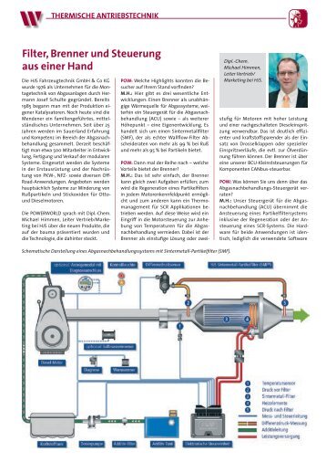 Filter, brenner und steuerung aus einer hand - TechTex Verlag