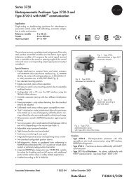 Series 3730 Electropneumatic Positioner Type 3730-2 and Type ... - ii
