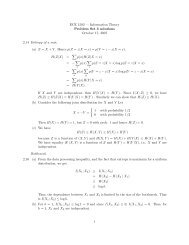 ECE 1502 Ã¢Â€Â” Information Theory Problem Set 3 solutions October 17 ...