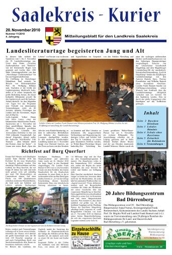 Saalekreis-Kurier 20. November 2010