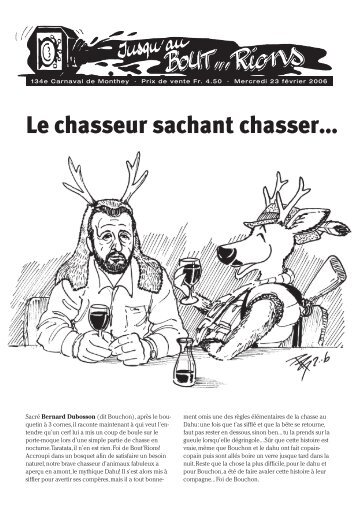 Le chasseur sachant chasser... - Carnaval de Monthey