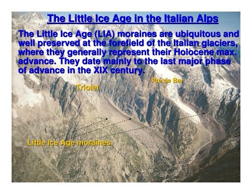 Holocene glacier fluctuations in the Italian Alps - Medclivar