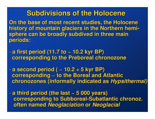 Holocene glacier fluctuations in the Italian Alps - Medclivar