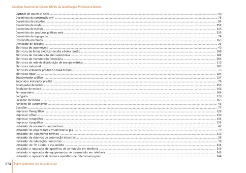 CatÃ¡logo Nacional de Cursos SENAI de QualificaÃ§Ã£o ... - CNI