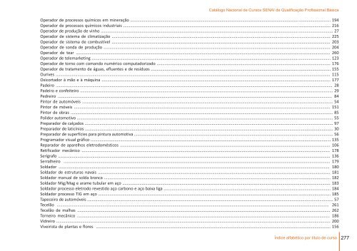 CatÃ¡logo Nacional de Cursos SENAI de QualificaÃ§Ã£o ... - CNI