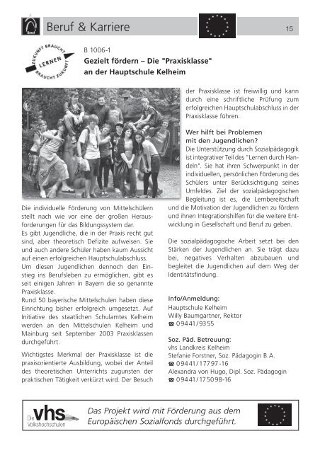 Volkshochschule für den Landkreis Kelheim e.V.