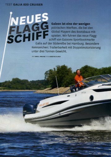 Testreport Galia 820 Cruiser 07-2012 - Galeon by HW ...