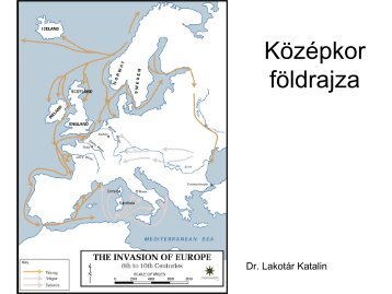 KÃ¶zÃ©pkor fÃ¶ldrajza EurÃ³pÃ¡ban