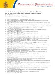 Liste der Veröffentlichungen über die Methode Schroth in ...