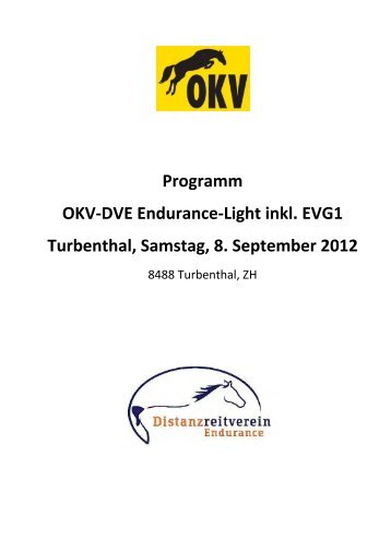 Programm OKV-DVE Endurance-Light inkl. EVG1 Turbenthal ...