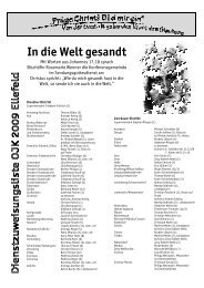 In die Welt gesandt - Ostdeutsche Jährliche Konferenz