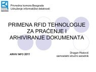 primena rfid tehnologije za praÄenje i arhiviranje dokumenata