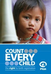 Count every child: The right to birth registration - Plan International