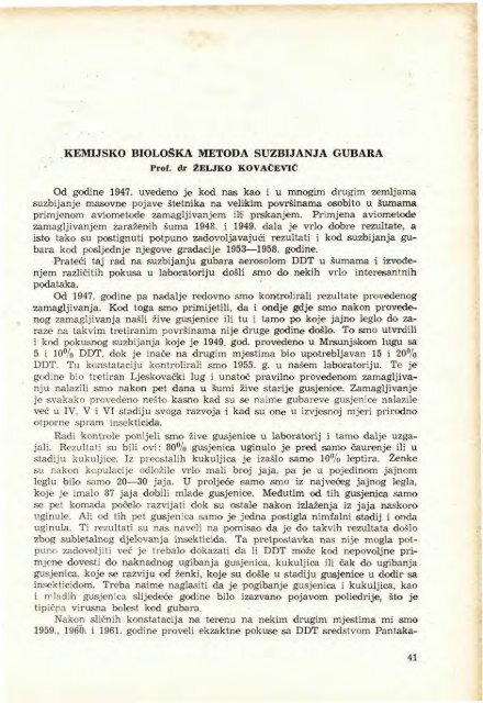 Å UMARSKI LIST 1-2/1962