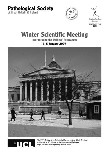 2007 Winter Meeting - London - The Pathological Society of Great ...