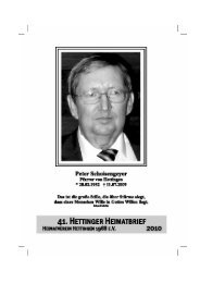 41. Hettinger Heimatbrief 2010 - Protendics