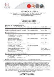 Hornheide Kurzinfo.indd - Fachklinik-Hornheide