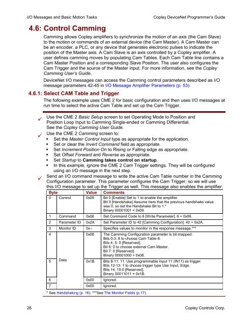 DeviceNet Programmers Guide - Copley Controls