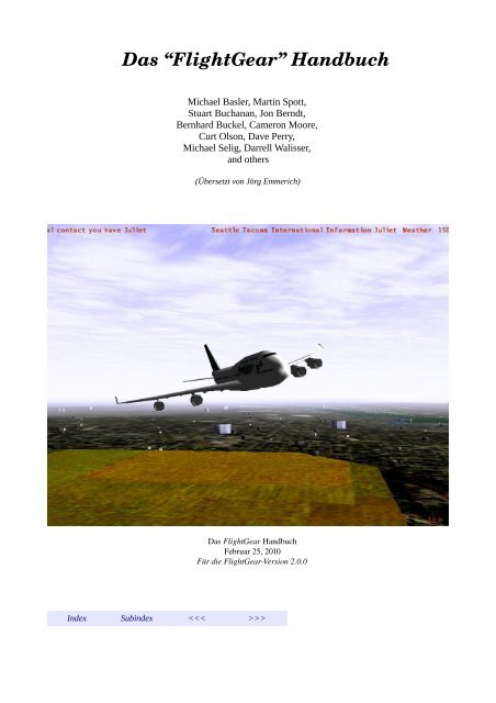 Das Flightgear Handbuch Jorg Emmerich