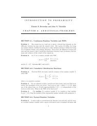 INTRODUCTION TO PROBABILITY by Dimitri P. Bertsekas and John ...
