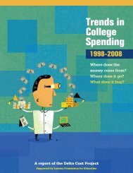 Trends in college spending 1998-2008 - IBHE