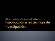 Módulo II. Introducción a las técnicas de investigación.