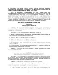 reglamento del patronato de explora - H. Ayuntamiento de León