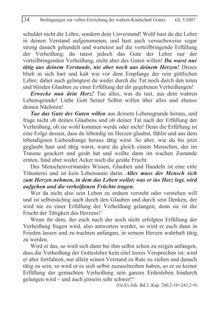 GL 5/2007 - der Lorber-Gesellschaft eV