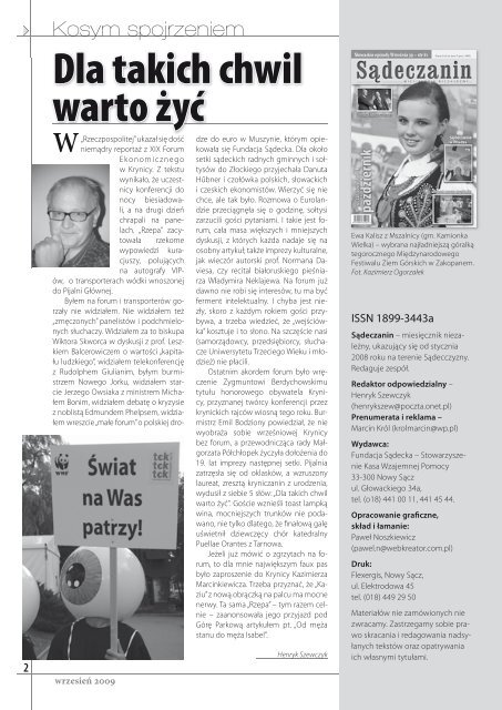 Zobacz peÅne wydanie (PDF) - SÄdeczanin