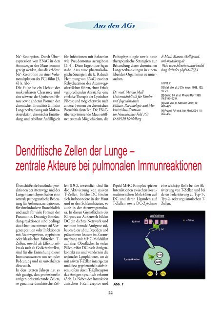 Aus den AGs - Gesellschaft für Pädiatrische Pneumologie