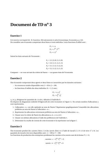 Optima au sens de Pareto