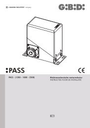 NL PASS - (1200 - 1800 - 2500) Elektromechanische ... - GiBiDi