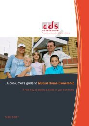 A consumer's guide to Mutual Home Ownership - CDS Co-operatives
